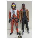 2 - Star Wars 11" Figurines & 1 - 2.25" Figurine