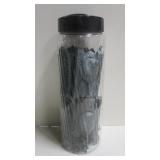 Plastic Jar Of Plastic Army Tanks & Army Men