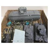 Plastic Toys - Submarine, Tanks & Army Men