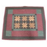 2 Quilted Wall Art 23" X 19" & 13.75" Square