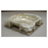 Mexico Carved Onyx Ashtray - 8" Diameter