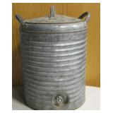 Vtg Horton 5 Gallon Galv Water Cooler w/ Dispenser