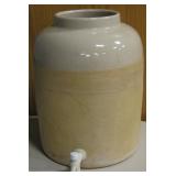 14" Tall Ceramic Water Jug w/ Dispenser