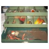 Walton Products Grip-Loc Tackle Box With Contents