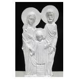 10.5" Plaster Holy Family Wall Art
