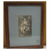 Antique Portrait Photograph - Joyeuses Paques