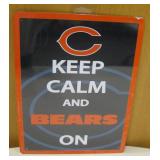 New NFL Keep Calm & Bears On Metal Sign
