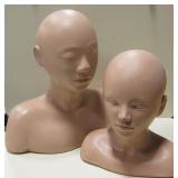 Male & Female Life Size Cosmetology Busts
