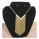 Gold-Toned Necklace - Includes Display
