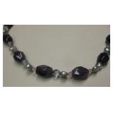 Sterling Silver & Amethyst Necklace