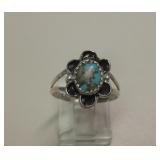 Vtg NA Sterling Silver Utah Turquoise Ring