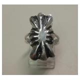 Sterling Silver Repousse Southwestern Ring