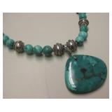 Sterling Silver & Utah Turquoise SW Necklace
