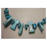 Vtg NA Sterling Silver Utah Turquoise Necklace