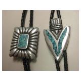 Lot Of 2 Southwestern Bolo Ties