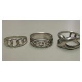 Lot Of 3 Sterling Silver Rings