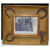 Framed 25" x 21" Western Wall Art - Billy The Kid