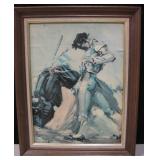 Framed Vintage Matador Print - 22.5" x 28.5"
