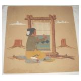 12" x 12" Signed Nelson Peters Sand Painting