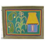 18" x 14" Frank Huichol Indian Yarn Art Picture