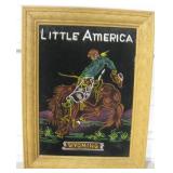 13"x17" Velvet " Little America" Wyoming Painting