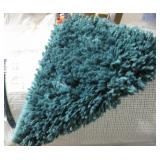New In Plastic Turquoise Rug - 7