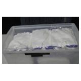 Tub Of NIP White Cloth Gloves