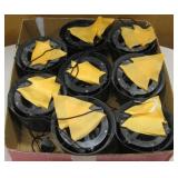8 Battery Powered Hanging Flame Cauldrons 5" Dia.