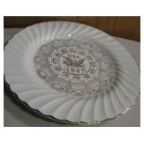 10.25" Vtg 1967 USA Calendar Plate - Sheffield