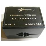 Vtg Realtone Model 205 AC Adapter - 9V