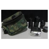 Olympus IZoom 75 Digital Camera & Asstd SLR Lenses