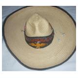 19" Straw Sombrero - Says Mexico