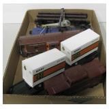 Box Of O Gauge Model Railroad Cars & Accessories