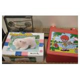 Bank, Pudgy The Pig & Inflatable Pool