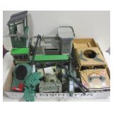Box Of Toy Military Vehicles & Scenery
