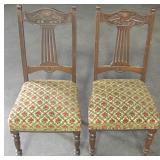 Pair Of 2 Chairs 18" X 17.5" X 39"