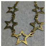 Gold Plate Star Necklace
