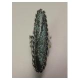 Sterling Silver & Landers Turquoise SW Ring