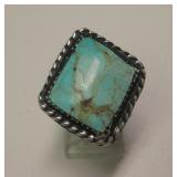 Sterling Silver & Utah Turquoise SW Ring