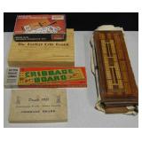 Lot Of Assorted Cribbage Boards - Some Vintage