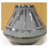 3.5" Tall Ceramic Native American Vase - No Marks