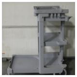 Rubbermaid Gray Cleaning Cart - 38" Tall