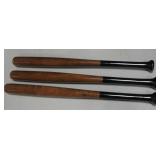 Lot Of 3 - 24" Wood T-Ball Bats / Tire Thumpers