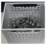 Springs, Bolts & Other Hardware In Plastic Box