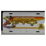 GTO New Mexico Chapter Metal License Plate