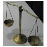 13" Tall Brass Balance Scale
