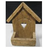 Vtg Wood Key Holder / Letter Holder 13.5" Tall