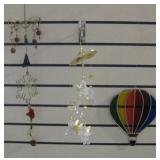 Hanging Decor Lot - Balloon, Cherub & Glass Art