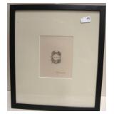 Ann Bonney Brown Framed Woodcut Print