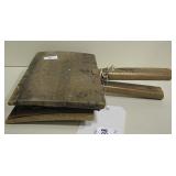 Vtg Wood Wool Carding Boards - Whittemore Patent
